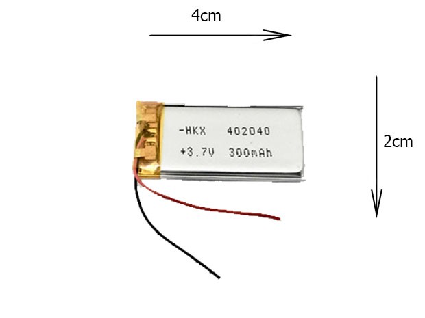 &uu  BATERIA AURICULAR DRON PARLANTE 3.7V 300MAH 402040